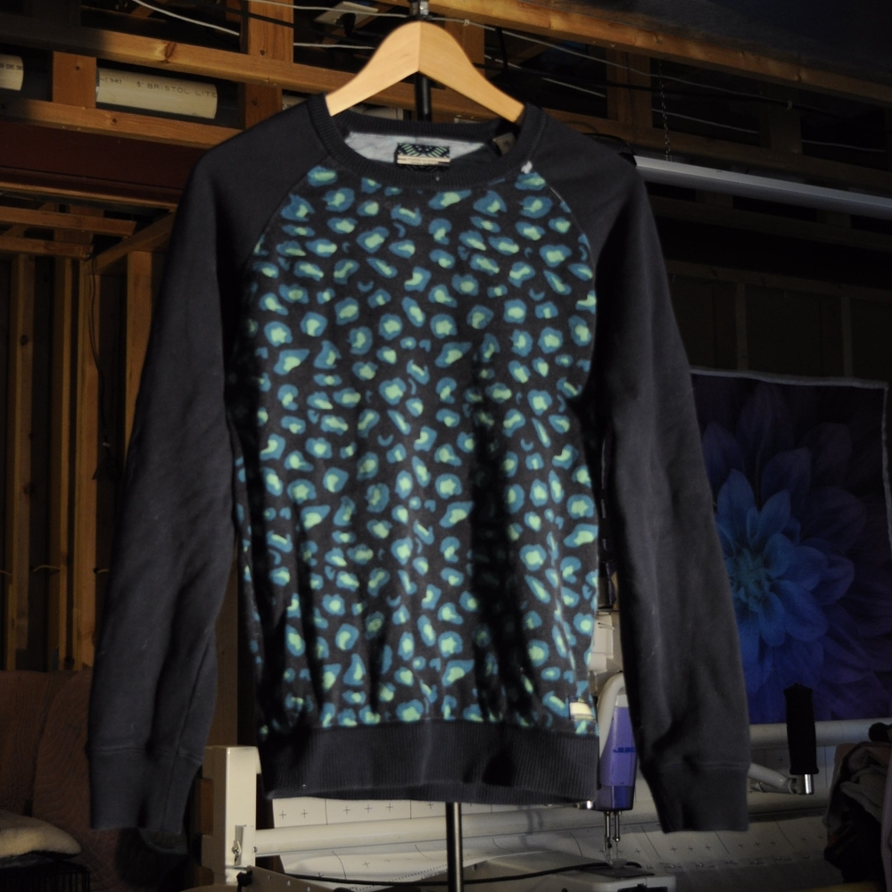 Scotch & Soda False Color Jaguar Print Knit Sweate